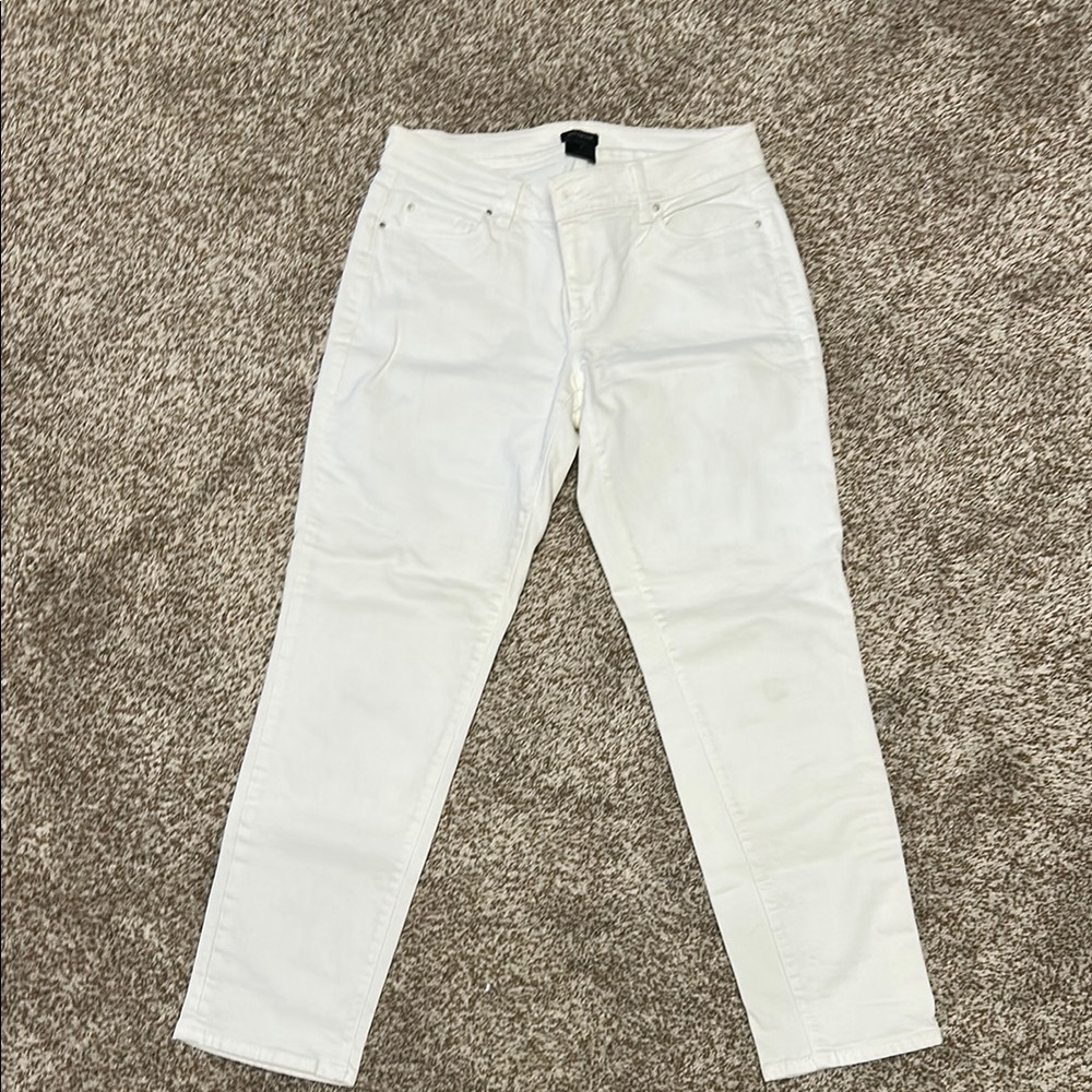 Ann Taylor Curvy Fit White Pants